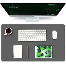 K KNODEL Small Desk Mat, Office Desk Pad, Computer Desk 23.6" x 13.8" Dark Gray