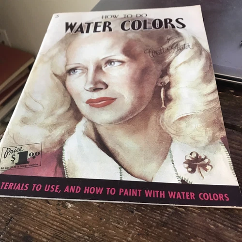 50-60's Scarce..How To Do Water Colors : How To Draw Series #5 Foster, Walter