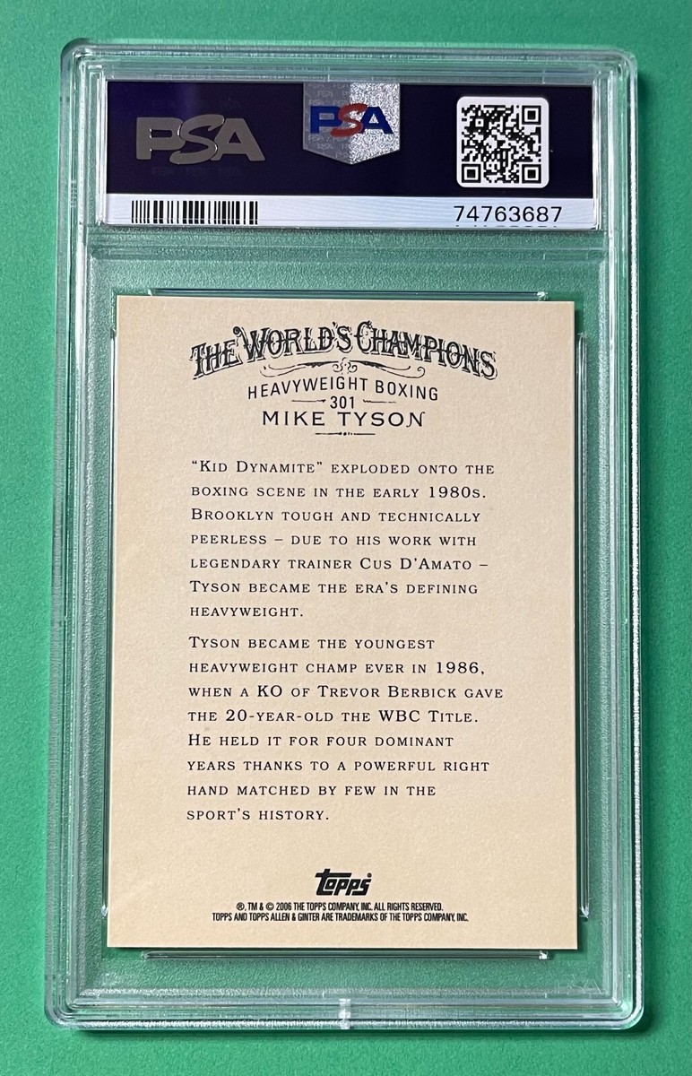 2006 TOPPS ALLEN & GINTER MIKE TYSON #301 PSA 10 GEM MINT | eBay