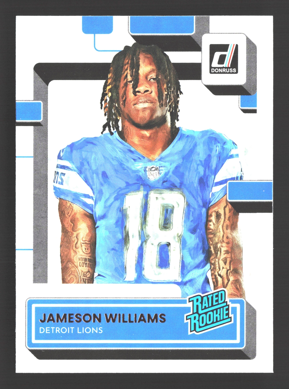 2022 Donruss #308 Jameson Williams Rated Rookies Portrait