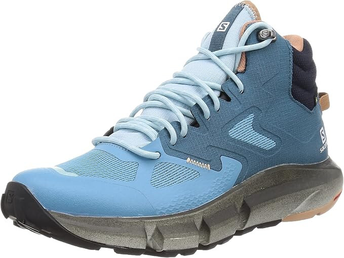 Nuove scarpe da trekking Salomon Predict Hike Mid GTX blu donna US 5 5