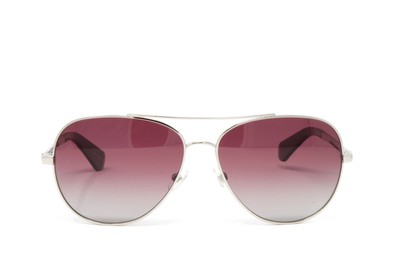 kate spade Pink Gradient Aviator Sunglasses with Silver Frame kate spade new york Silver Aviator Sunglasses for Women for  main image 2