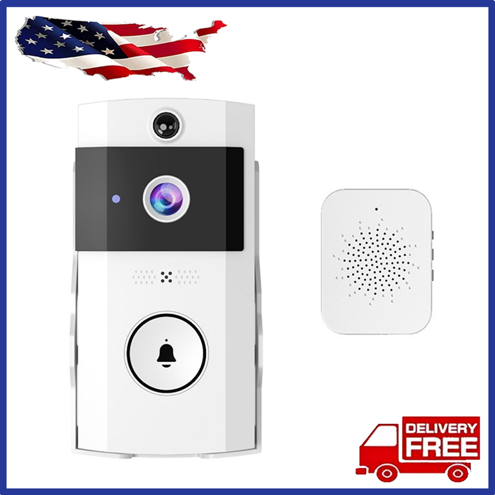 Smart WiFi Video Doorbell with Phone Alerts & Easy Installation  