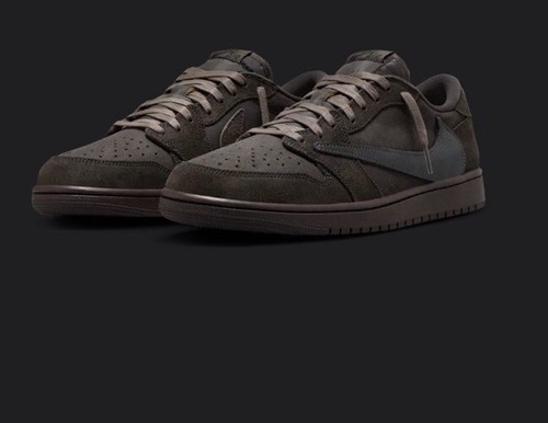 Nike Jordan 1 Retro Low OG SP Travis Scott Dark Mocha Velvet Brown - New