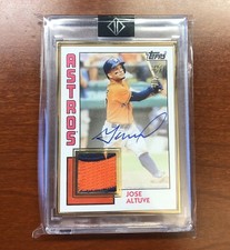 2019 Topps Transcendent Jose Altuve 1984 TOPPS Variation 1/1 Patch Auto