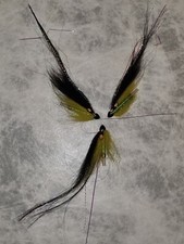 3 x Black Spring Monkey Conehead 1" inch Copper Spring Salmon Tube Flies