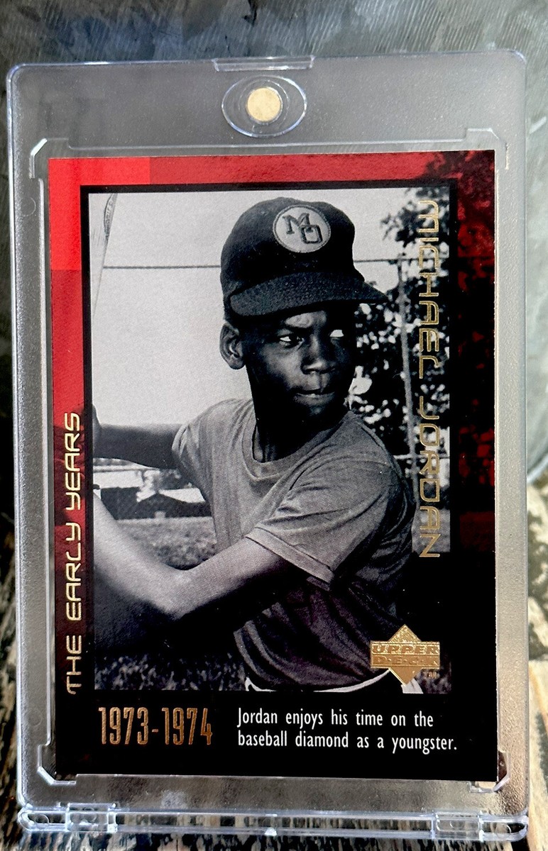 Michael Jordan Card - Refractor RARE RED FOIL 90's INSERT BASEBALL