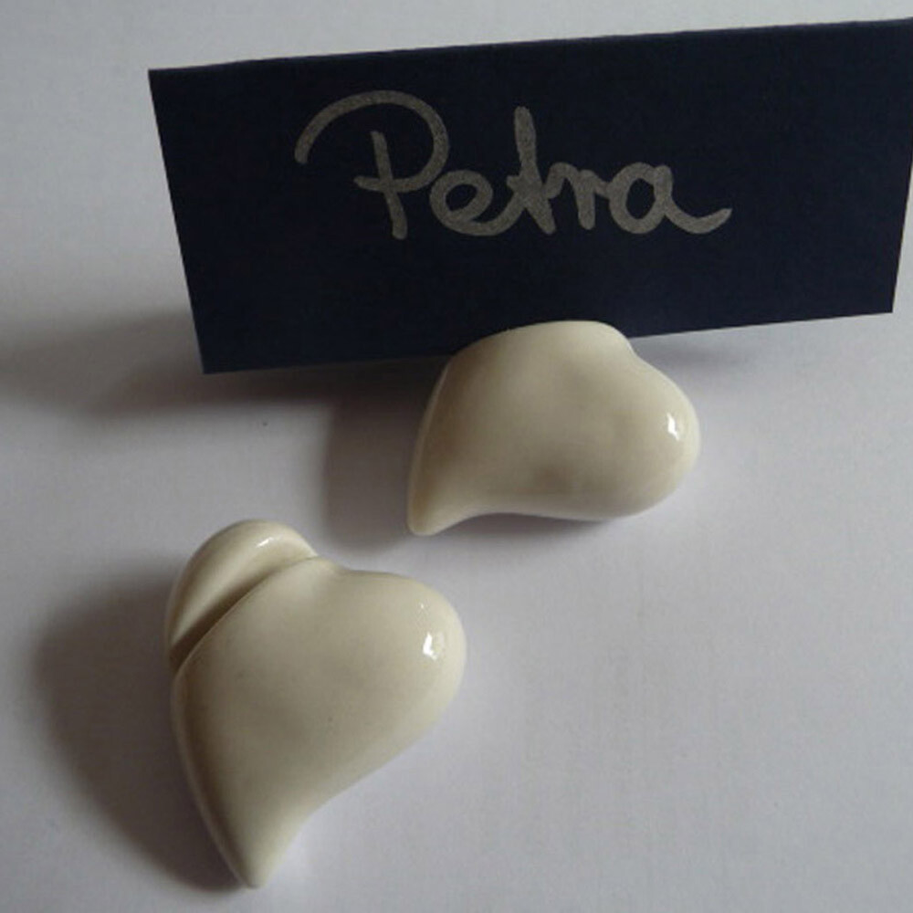 Tarjeta Colocación Portatarjetas Boda Corazón Nombres Regalo Bautizo 3,5cm