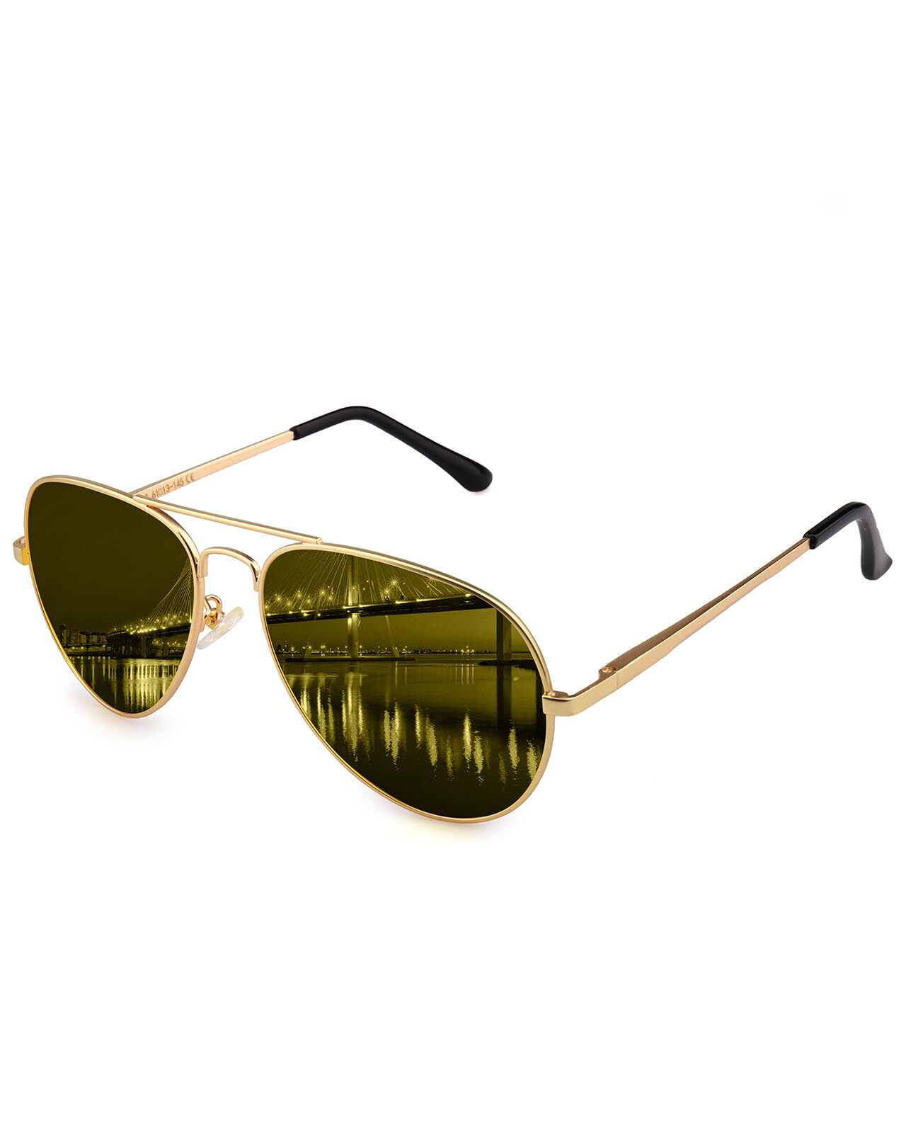 Night Vision Polarized Sunglasses for Women & Men – Classic Driving Style with UV Protection  