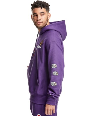 Champion Mario's World Purple Reverse Weave Hoodie Size XS Men and Unisex  Fit | eBay