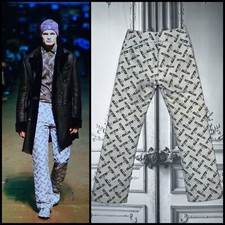 Vivienne Westwood - SS2000 - Runway Jacquard MAN logo Pants