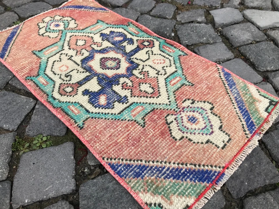 Ковер ручной работы турецкий небольшой ковер винтажный ковер ушак антикварный ковер богемный ковер - Изображение 2 из 4
