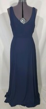 NWOT Show Me Your Mumu Jenn Maxi Dress Gown Rich Crisp Navy Sz XL Bridesmaid