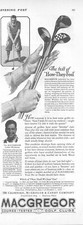 1926 Macgregor Golf Clubs Vintage Print Ad Course Tested How They Feel