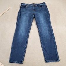 Judy Blue Jeans Womens 15 32 Slim Fit Stretch Faded Dark Wash Denim Casual Pants