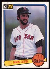 1983 Donruss Mark Clear Boston Red Sox #361