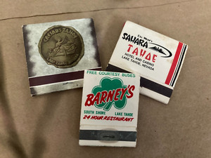Three CASINO's IN Lake Tahoe Match Covers