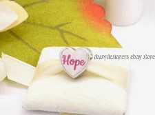 NEW Authentic Pandora HOPE Breast Cancer Awareness Heart Charm 792015_1 RETIRED