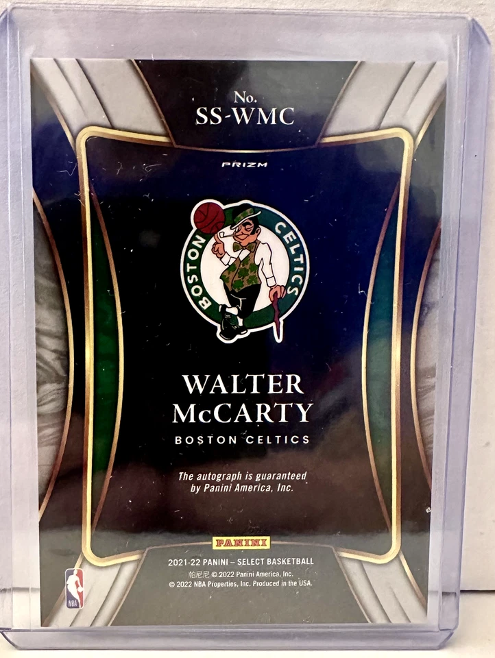 2021-22 Panini Select - Walter McCarty - Signature Selections - Auto! - Image 2 of 2