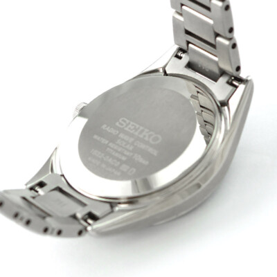 SEIKO Dolce & Exceline SWCW147 Radio Wave Solar Titanium Navy Dial