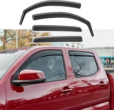 Trim Cover Side Window Visor Deflector For 2016-2023 Toyota Tacoma Double Cab