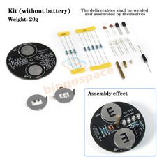 LED Rotating Gyro Flashing Light Soldering DIY Kit Diodes Electronic Components