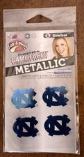FAN-A-PEEL GAME FACES TEMPORARY TATTOOS UNVERISTY OF NORTH CAROLINA