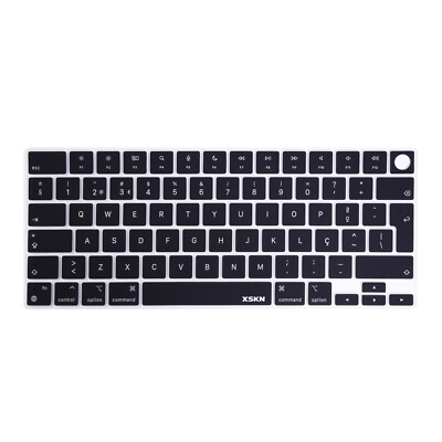 XSKN Portuguese Silicone Keyboard Cover for 2026-2021 Macbook Pro 14.2/16.2