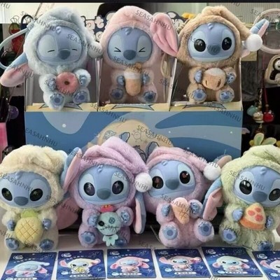 Miniso Stitch Eat Something Before Sleep Series Vinyl Figure Confirmed Blind Box