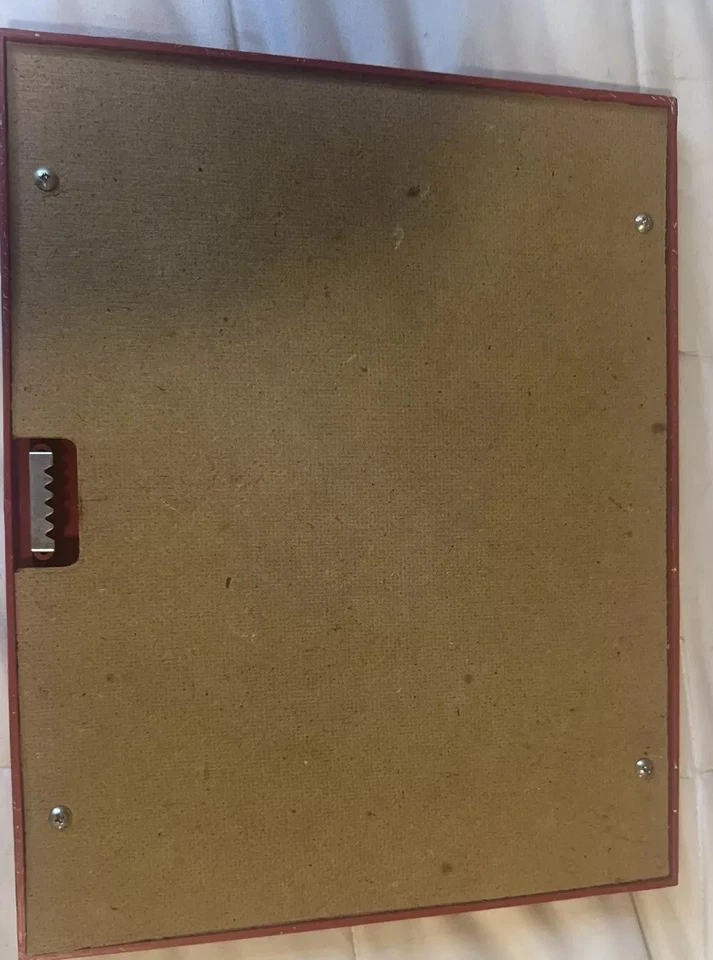 Oso de peluche vintage niños guardería estampados 2 con marcos rojos de colección C Hansen Foto 4 de 4