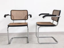 Gavina - Marcel Breuer - Chair (2) - Cesca - Steel, Wood, Vienna Straw -