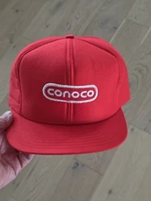🔥 Vintage 1970S-80S CONOCO Uniform Snapback Hat ~ UNWORN