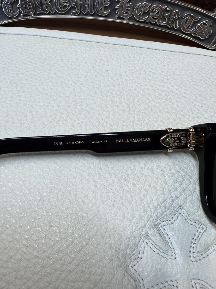 Chrome Hearts HALLLAMANASS Sunglasses Black/Gold | eBay