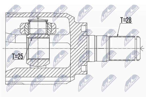 Nty Gelenksatz, Antriebswelle NPW-HY-536 FüR Hyundai Kia-image