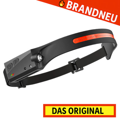 ADVENTURE 2.0 Stirnlampe LED Kopflampe Light Bewegungssensor mit Rotlicht!