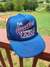 Vintage Chevrolet The Heartbeat Of America Trucker Snapback Hat/Cap Vintage