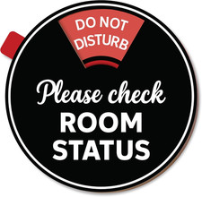 Office Door Sign Decor 6 in 1 Rotating, in a Meeting/Do Not Disturb/Please Knock