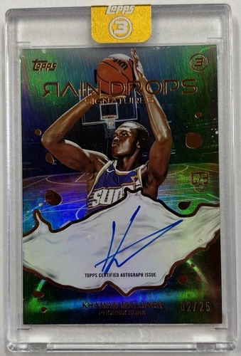 2025-26 Topps 3 Rain Drops Signatures Khaman Maluach Autograph Bronze /25 #RSKMM