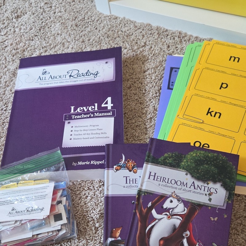 All About Reading Level 4 Teacher's Manual Color Edition Set, Multicolor (2020)