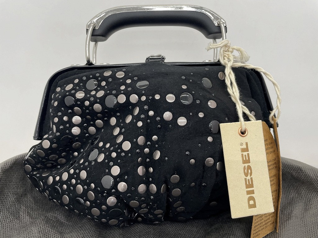 Diesel Women Studs Handbag 23x6x10cm Luxury Casual Italian