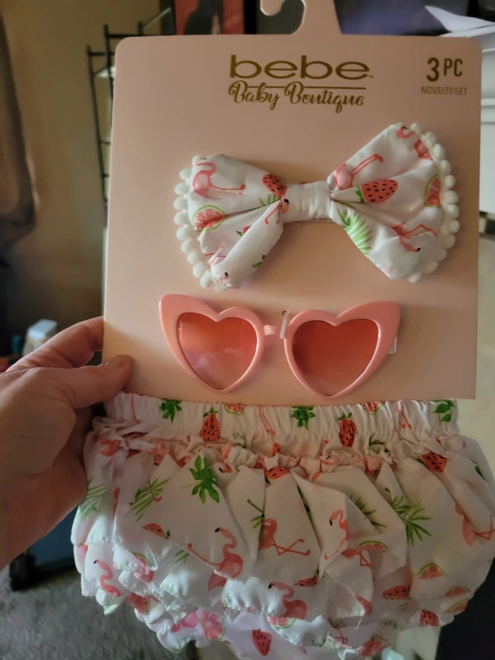 bebe Baby Boutique 3PC Strawberry Novelty Set - Image 4 of 4