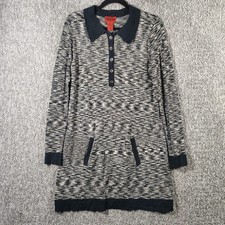 Missoni for Target Sweater Dress Black White Space Dye Mod Women Medium