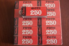 5 rolls 120 black and white film Svema Foto250 FN250 . Medium format roll film