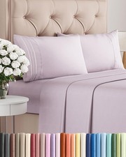 Queen Size 4 Piece Sheet Set - Comfy Breathable Cooling Bed Sheets Set - Hot...