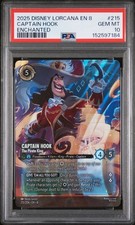 Lorcana - Captain Hook - 215/204 EN 8 - Enchanted - Reign of Jafar - PSA 10