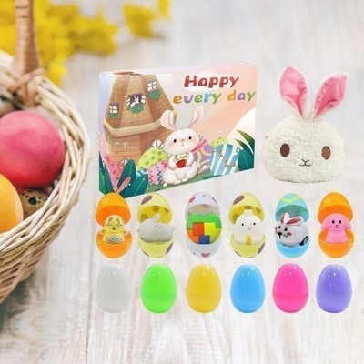 Kindergeschenke mit Tierspielzeug Ostereier vorgefüllter Osterkorb