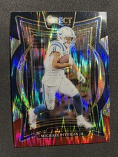 2024 Panini Select - Concourse Michael Pittman Jr. #83 Black & Red Shock Prizm