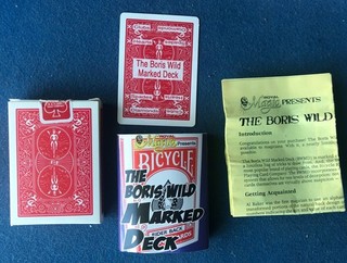 Magic Trick Deck Of Cards Boris Wild Marked Deck Red Bicycle Unused