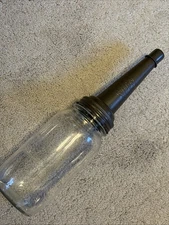 The Master MFG Co Manufacturing Company, 1926 Oil Spout and Cap with Glass Jar