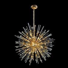 Luxury Handmade Glass Pendant Chandelier 34"